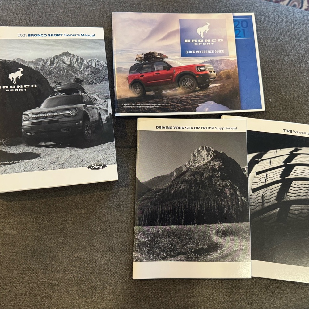 Bronco Sport 2021 owner’s manual set